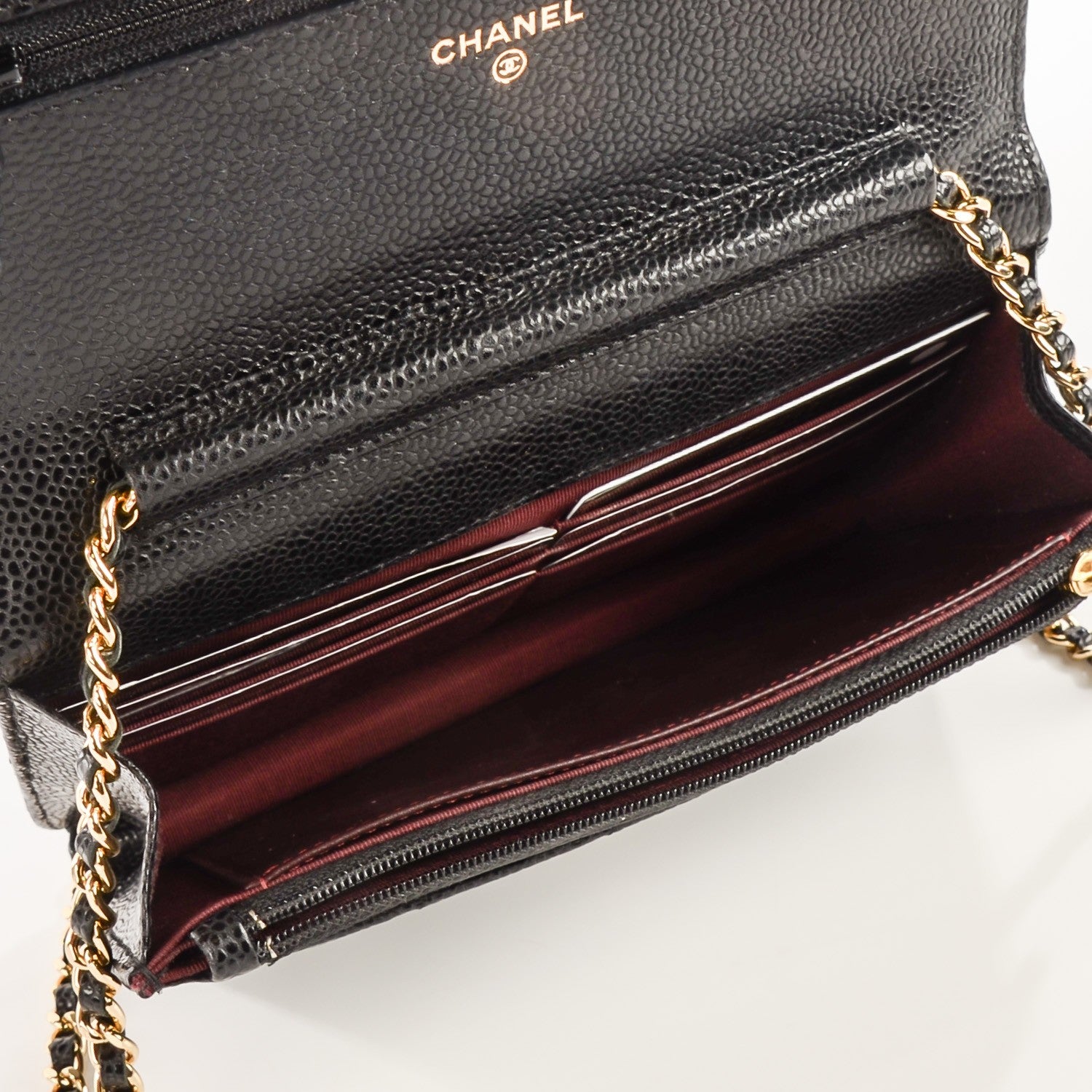 Chanel Caviar Quilted Wallet On Chain WOC Black 4 of 8