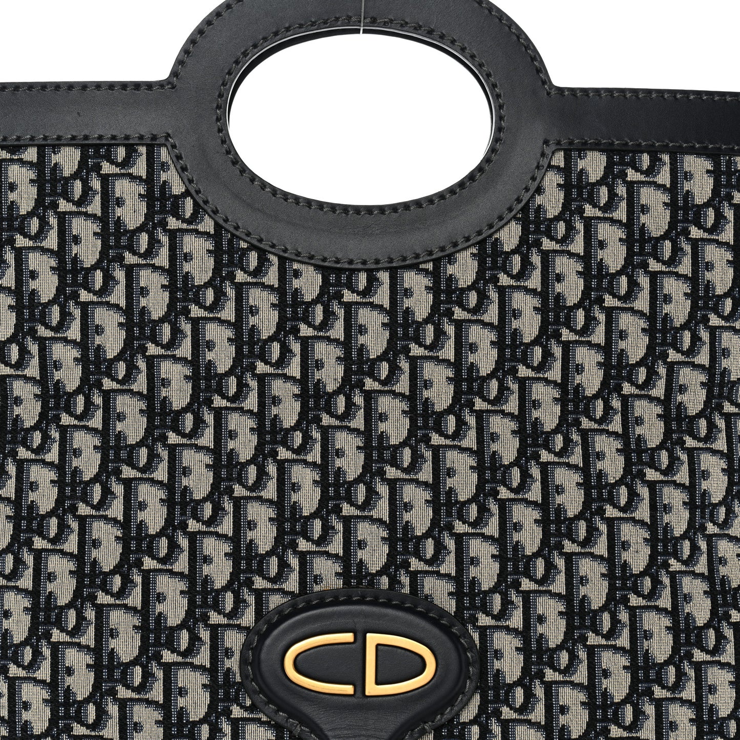 Oblique Fold Over Clutch Blue