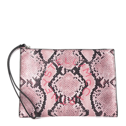 Stella McCartney Eco Python Logo Pouch Pink 2 of 18