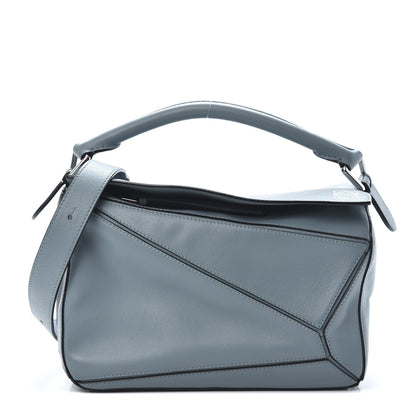Loewe Calfskin Small Puzzle Bag Stone Blue 1 of 12