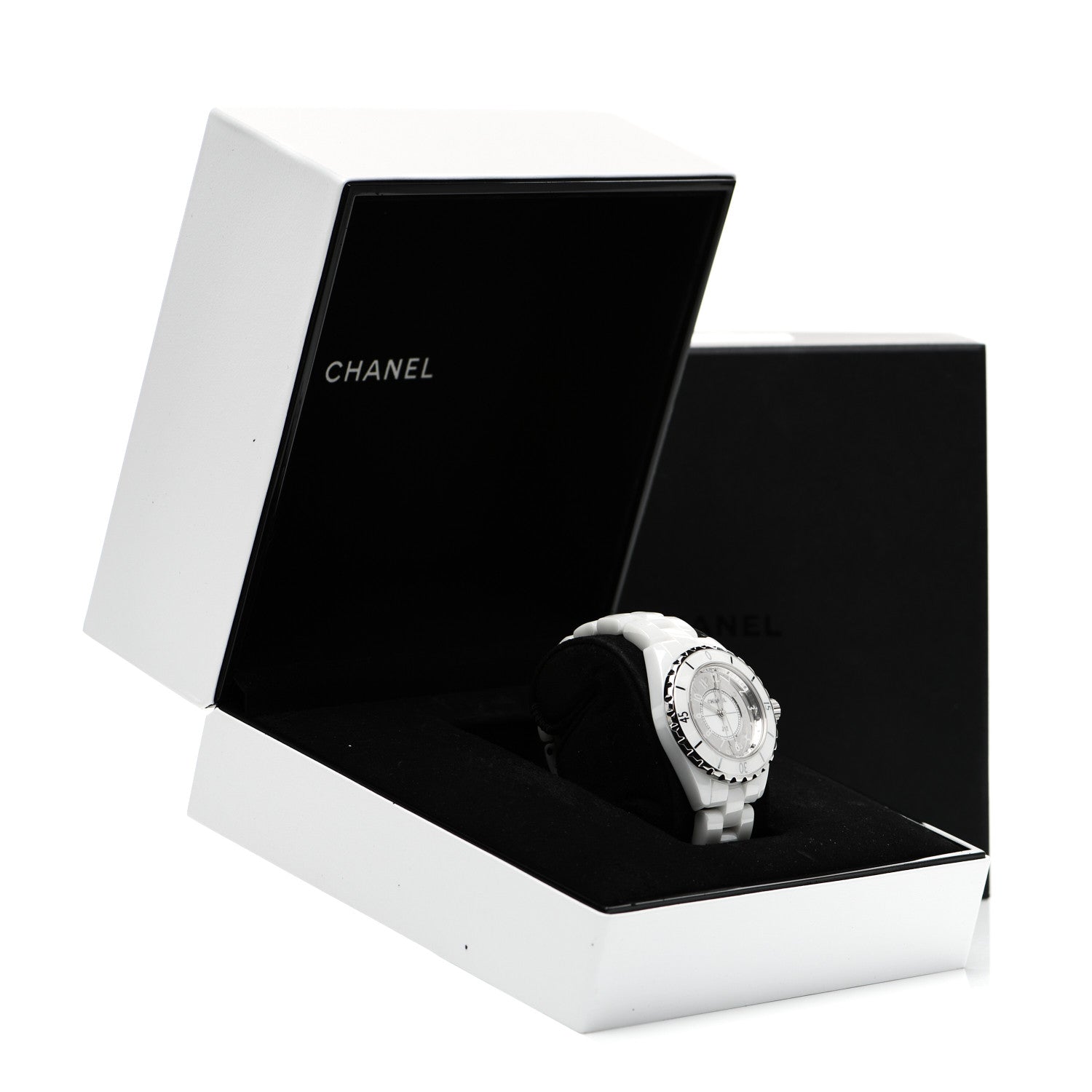 Chanel Stainless Steel Ceramic 33mm J12 Mirror Quartz Watch White 5 of 5