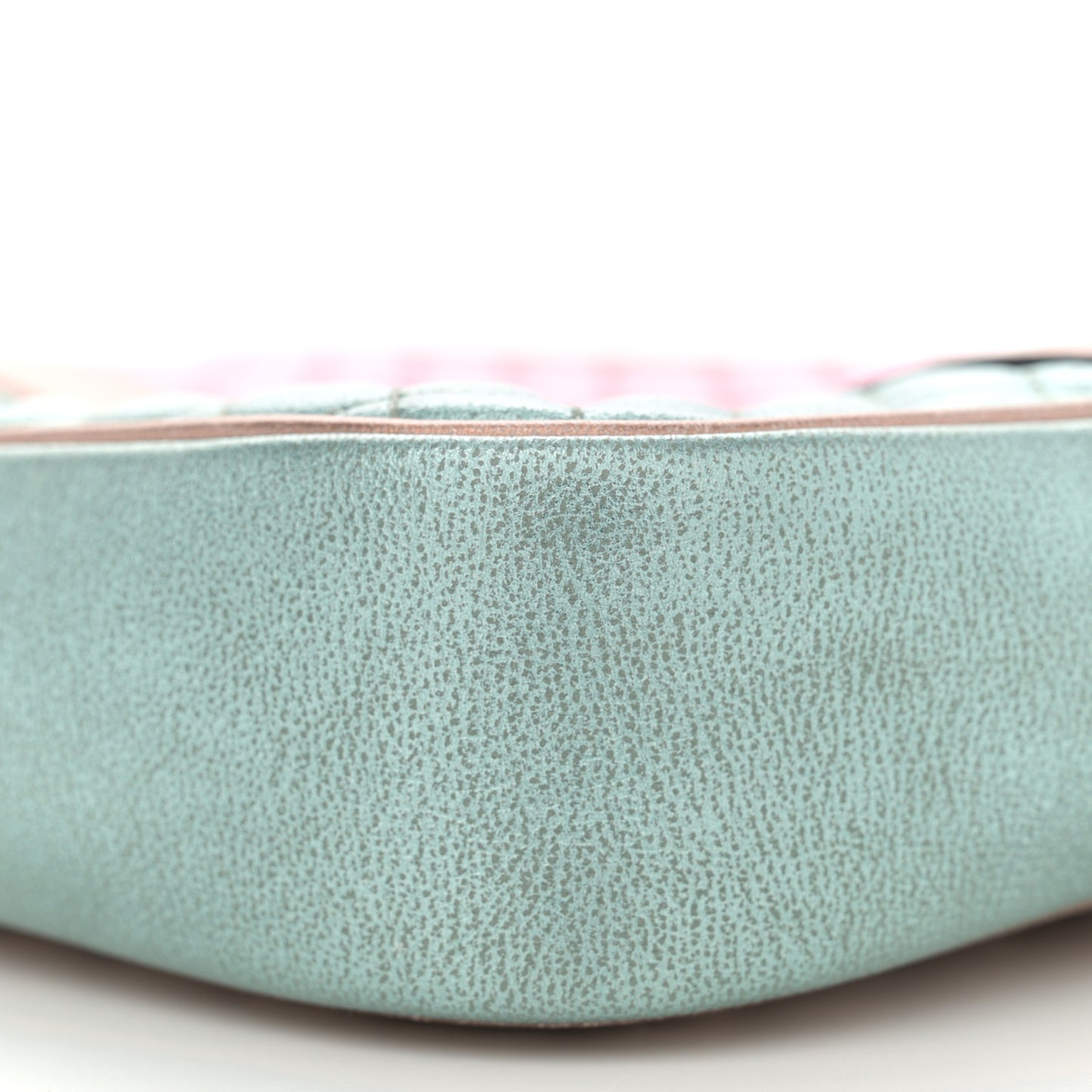 Laminated Nappa Trapuntata Small Zumi Shoulder Bag Rosa Lago Rame