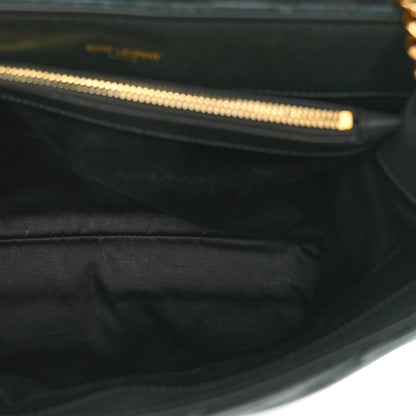 Saint Laurent Suede Y Quilted Monogram Medium Loulou Chain Satchel 6 of 11