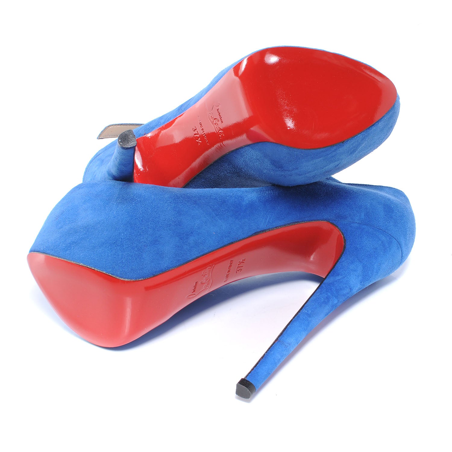 Christian Louboutin Suede Lady Highness 160 Veau Velours 37.5 5 of 7