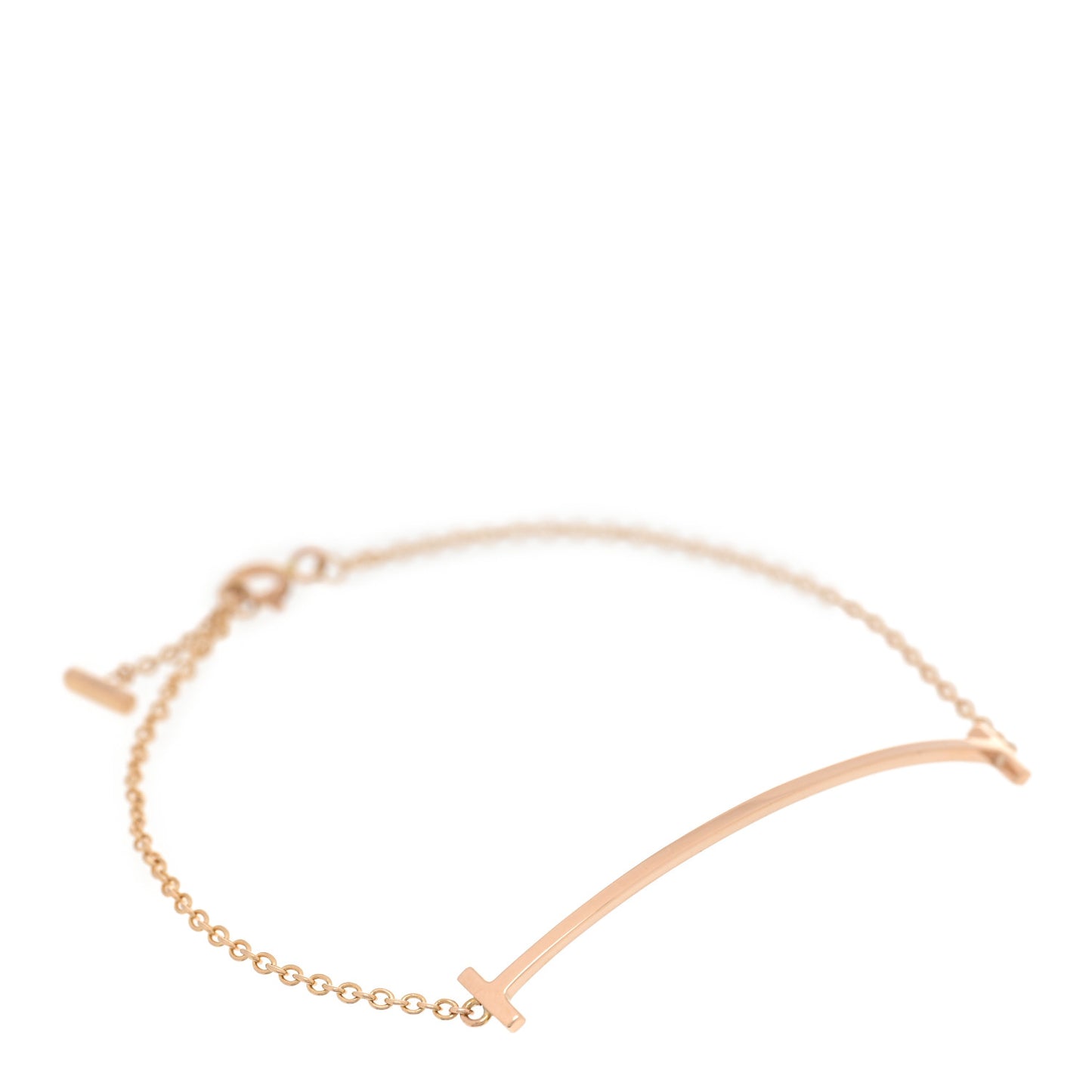18K Rose Gold T Smile Bracelet