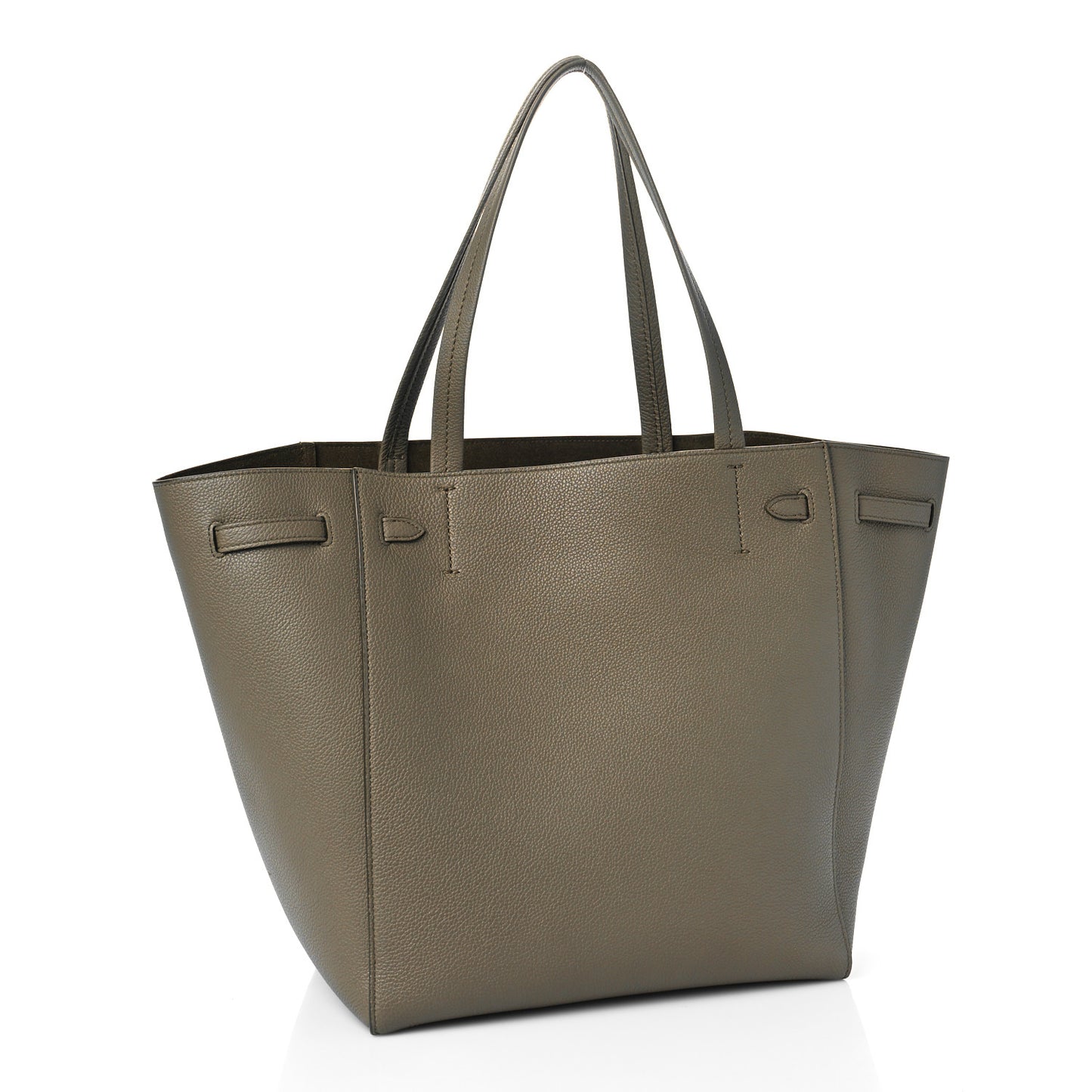 Soft Grained Calfskin Small Belt Cabas Phantom Taupe