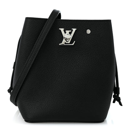 Louis Vuitton Calfskin Nano Lockme Bucket Black 1 of 9