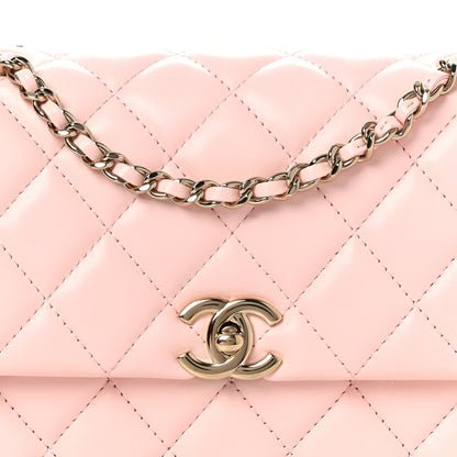 Chanel Lambskin Quilted Small Rectangular Flap Light Pink 8 of 12