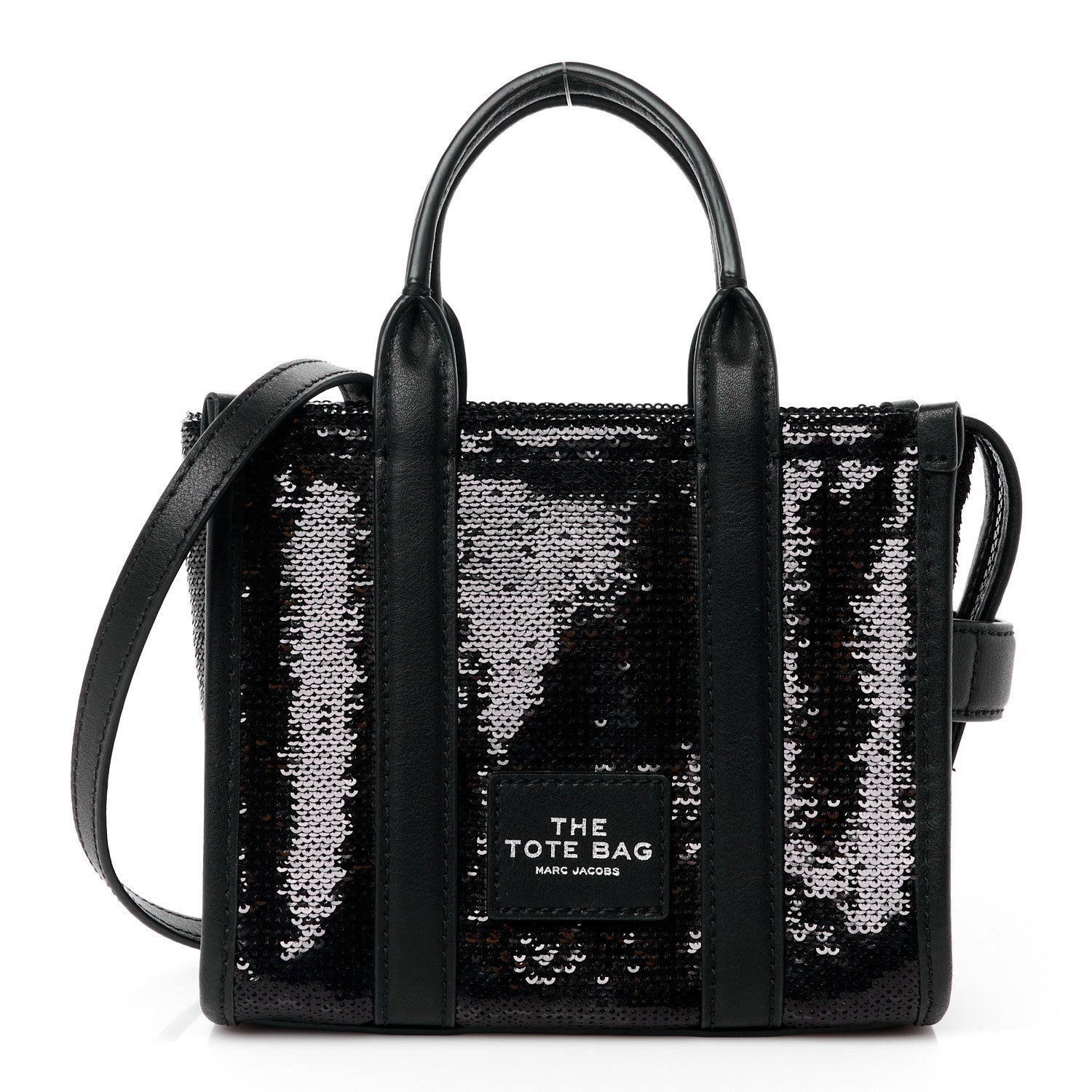 Marc Jacobs Sequin Small The Tote Bag Black 1 of 10