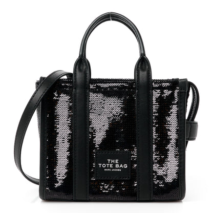Marc Jacobs Sequin Small The Tote Bag Black 1 of 10