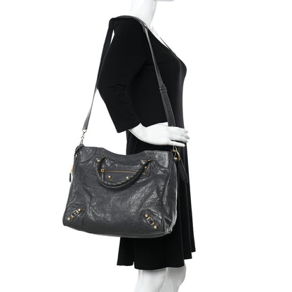 Balenciaga Agneau Giant 12 Gold Hardware Velo Gris Fossile Anthracite 2 of 11