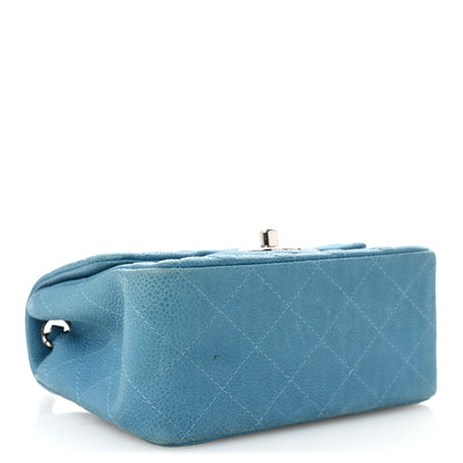Chanel Iridescent Caviar Quilted Mini Square Flap Blue 4 of 14