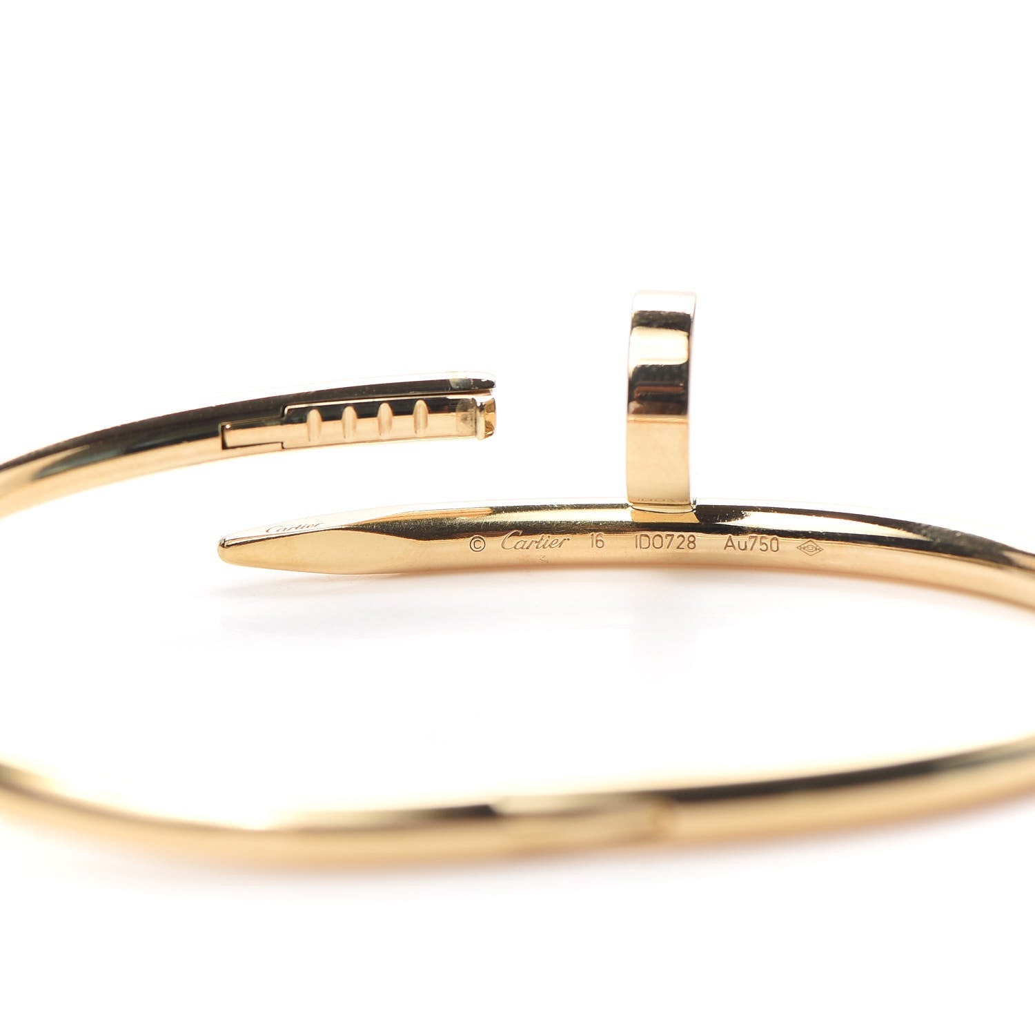 Cartier 18K Yellow Gold Juste Un Clou Bracelet 16 5 of 7