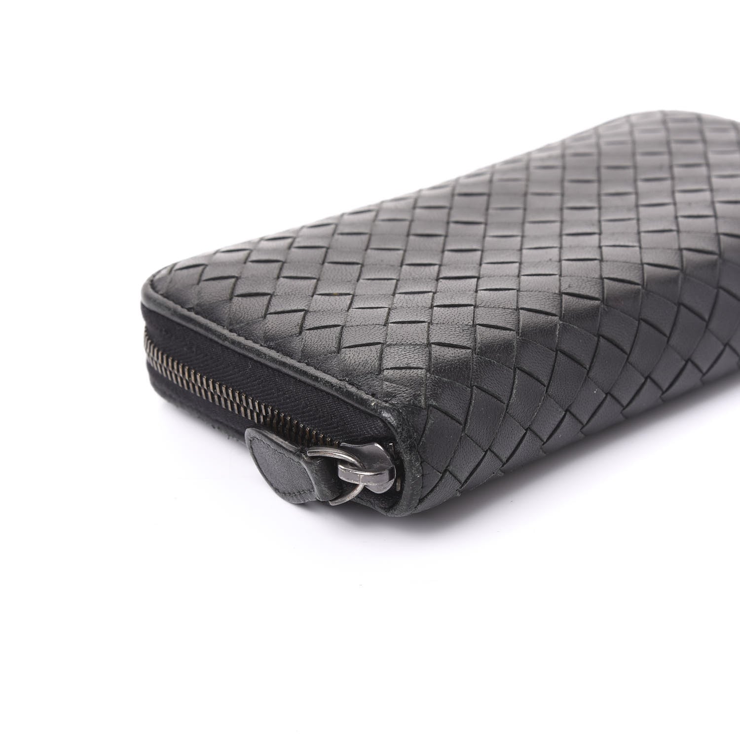 Bottega Veneta Nappa Intrecciato Zip Around Wallet Black 5 of 8