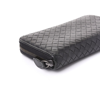 Bottega Veneta Nappa Intrecciato Zip Around Wallet Black 5 of 8