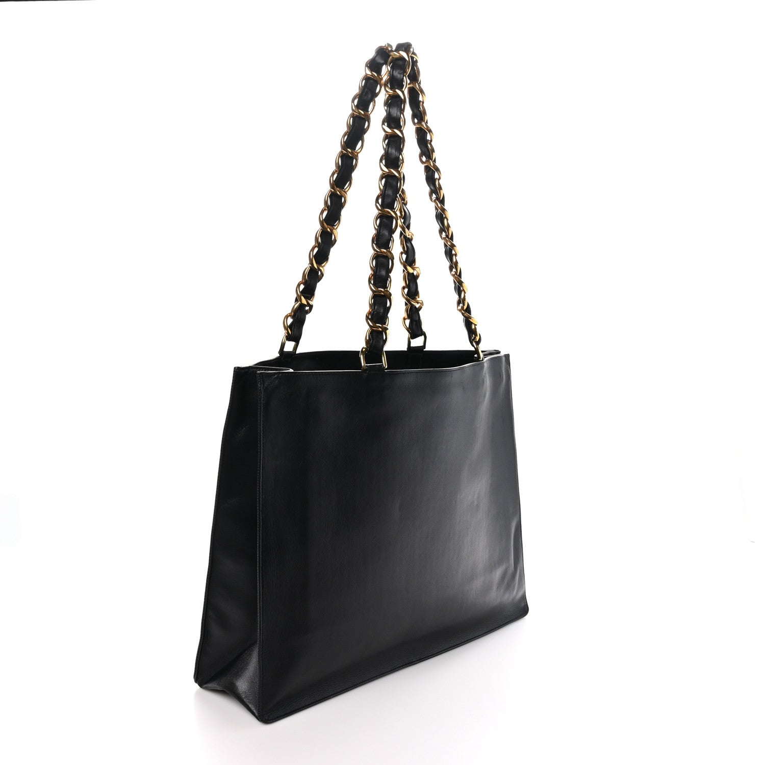 Chanel Lambskin CC Tote Black 3 of 11