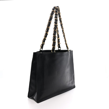 Chanel Lambskin CC Tote Black 3 of 11