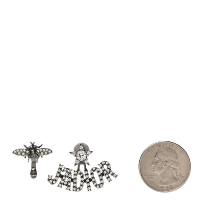 Christian Dior Palladium Crystal J'adior Earrings 2 of 4