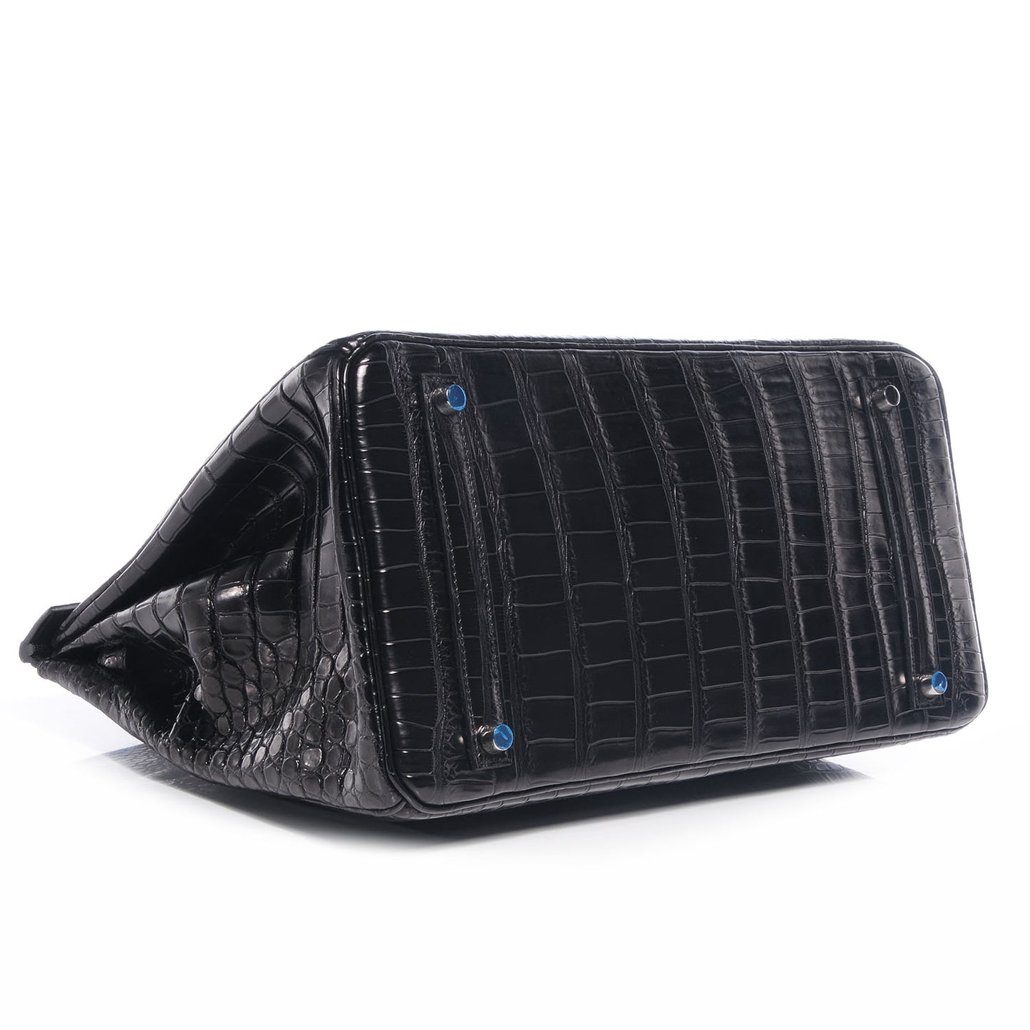 Matte Porosus Crocodile Birkin 35 Black