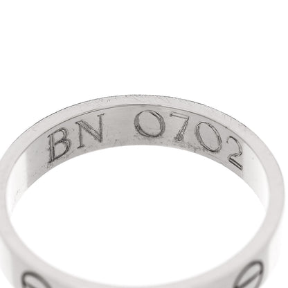 Cartier 18K White Gold 3.5mm LOVE Wedding Band Ring 51 5.75 6 of 6