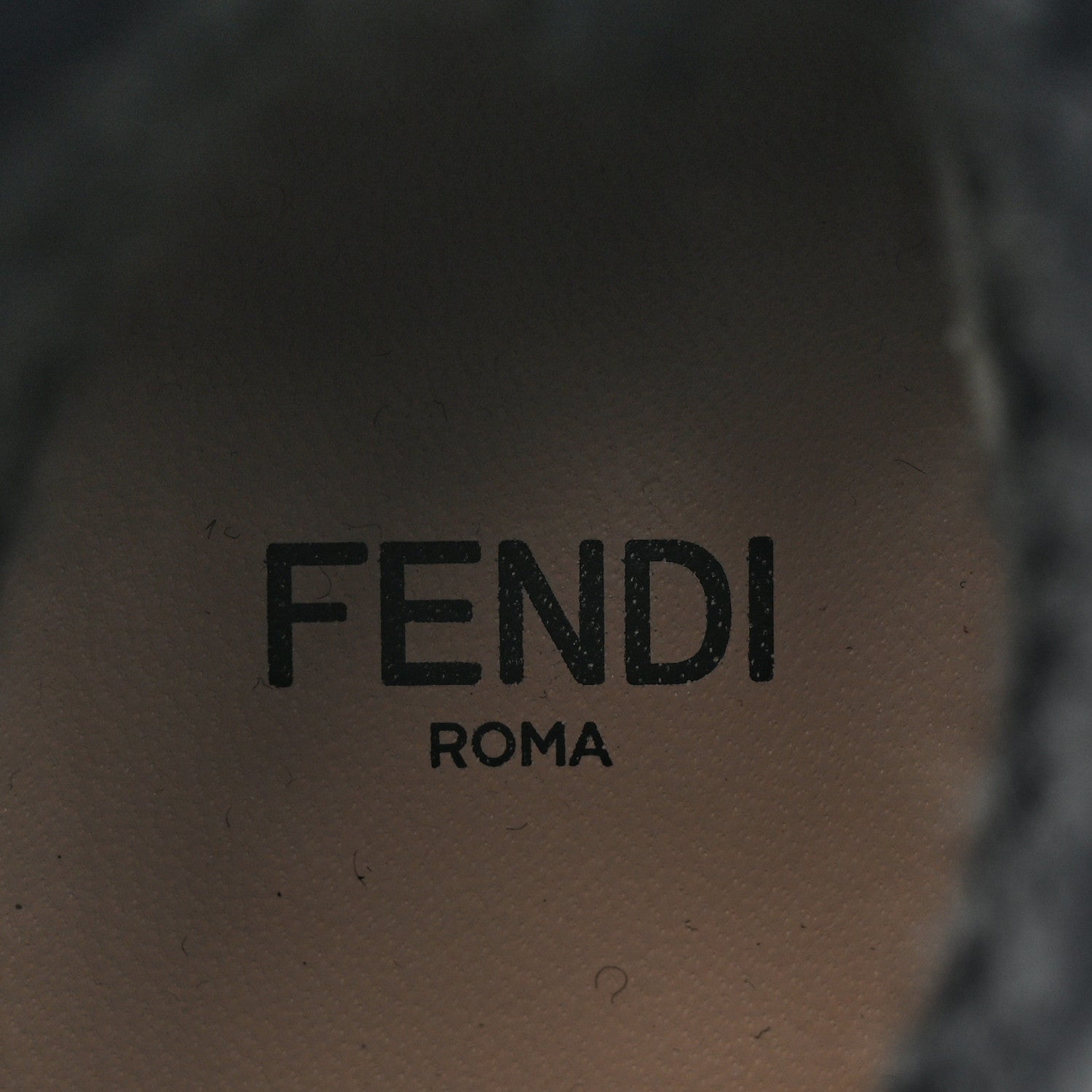 Fendi Stretch Fabric Knit Suede Sock Booties 37.5 Grey Black 7 of 9
