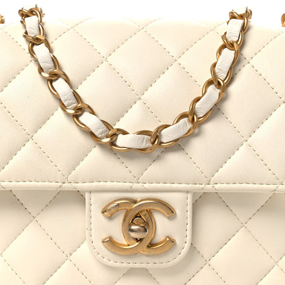 Chanel Lambskin Quilted Casino Chips Small Square Flap White 8 of 12