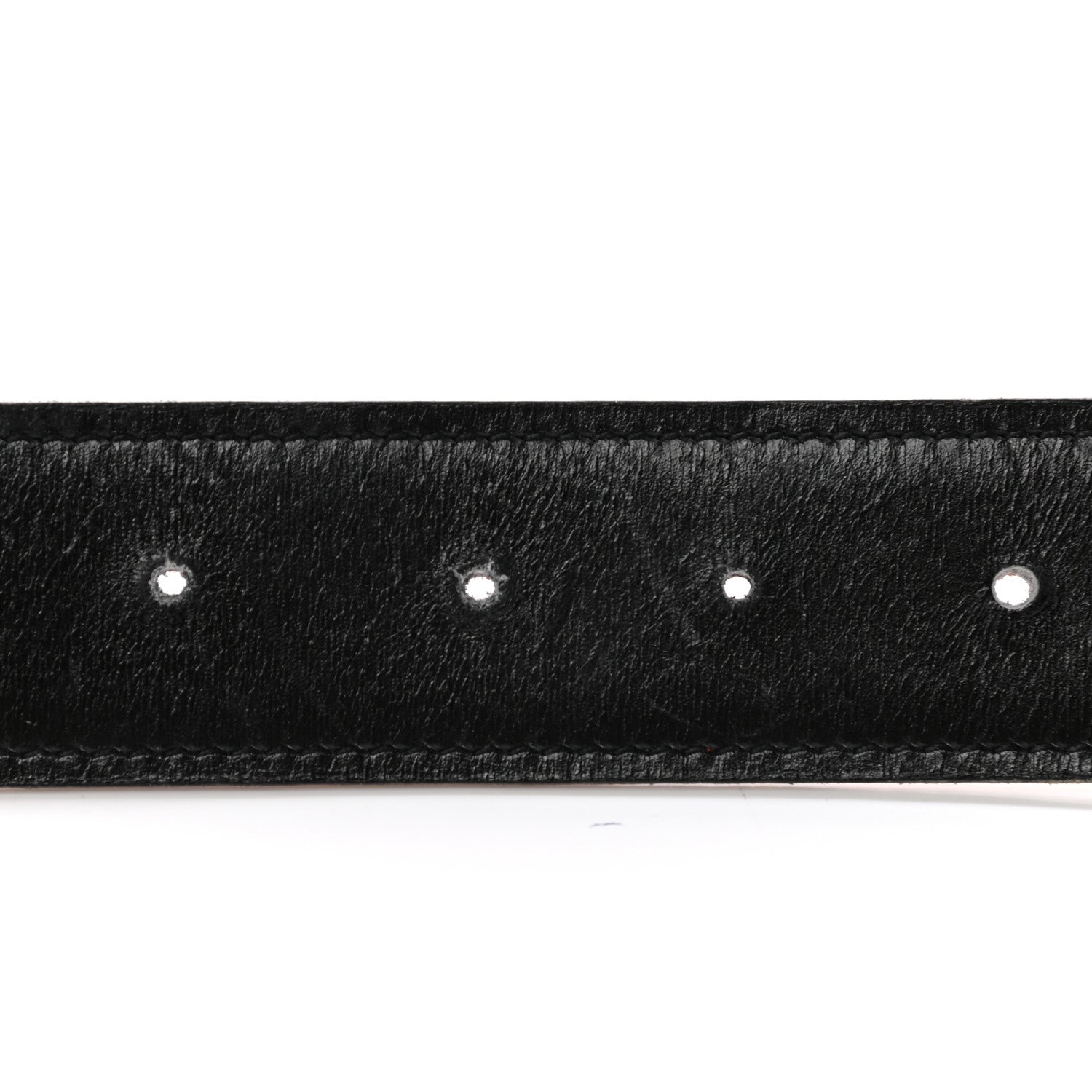 Hermes Box Togo 32mm H Belt 85 Black Orange 7 of 7