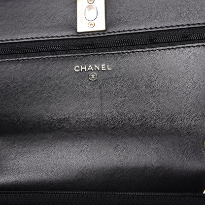 Chanel Lambskin Quilted Trendy CC Wallet On Chain WOC Black 12 of 13