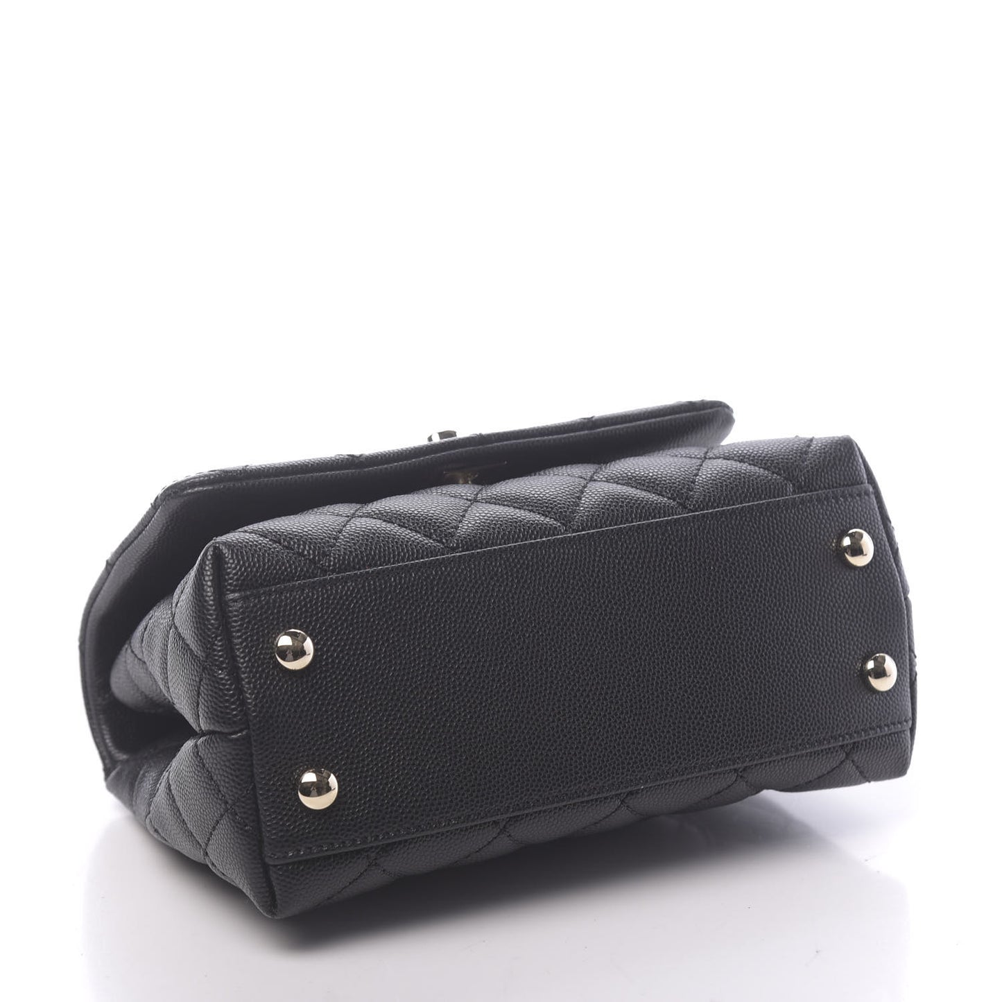 Caviar Quilted Extra Mini Coco Handle Flap Black