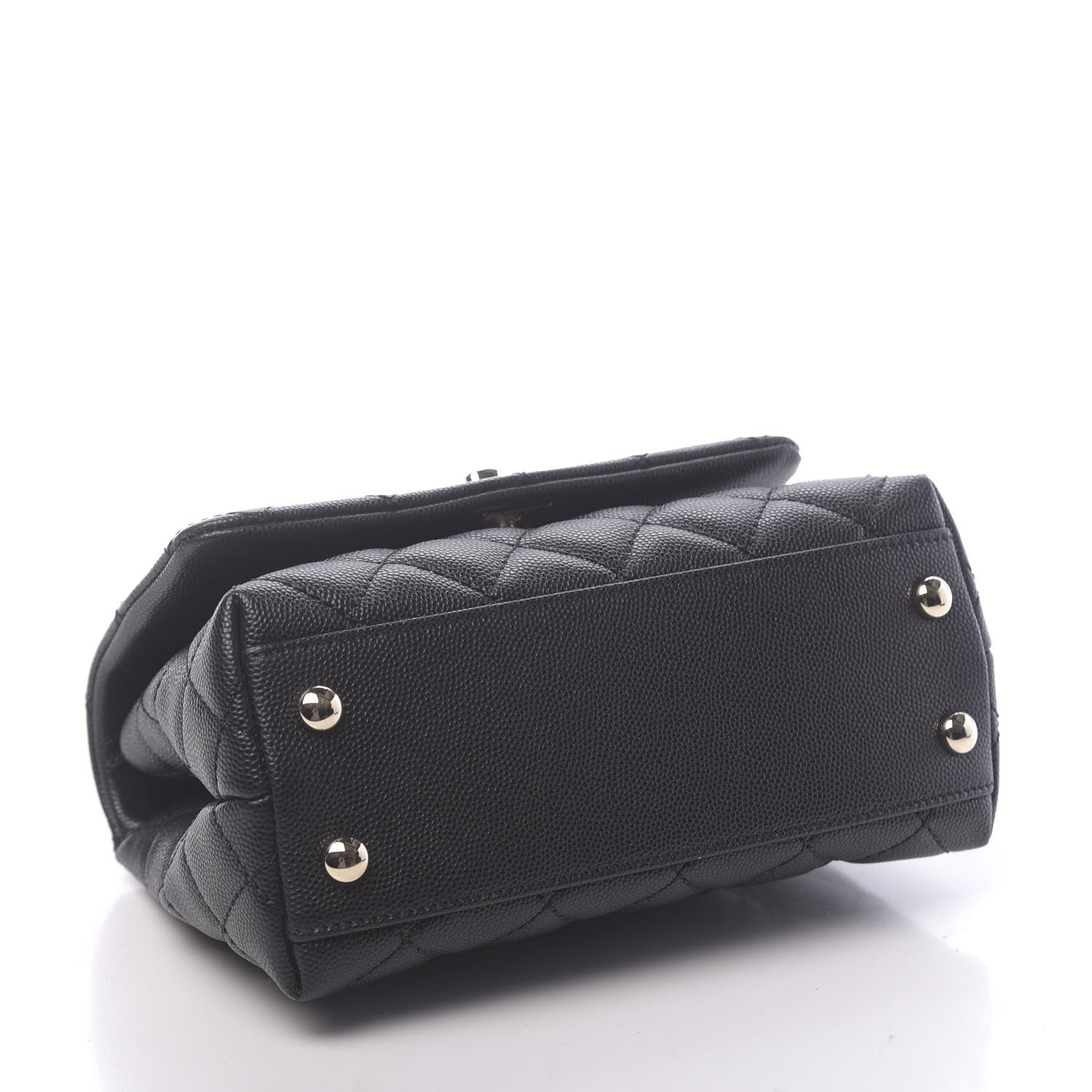 Chanel Caviar Quilted Extra Mini Coco Handle Flap Black 4 of 11