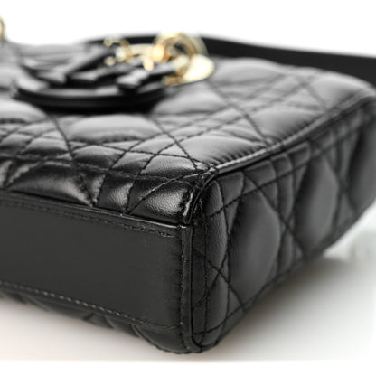 Christian Dior Lambskin Cannage Medium Lady D-Joy Black 10 of 10