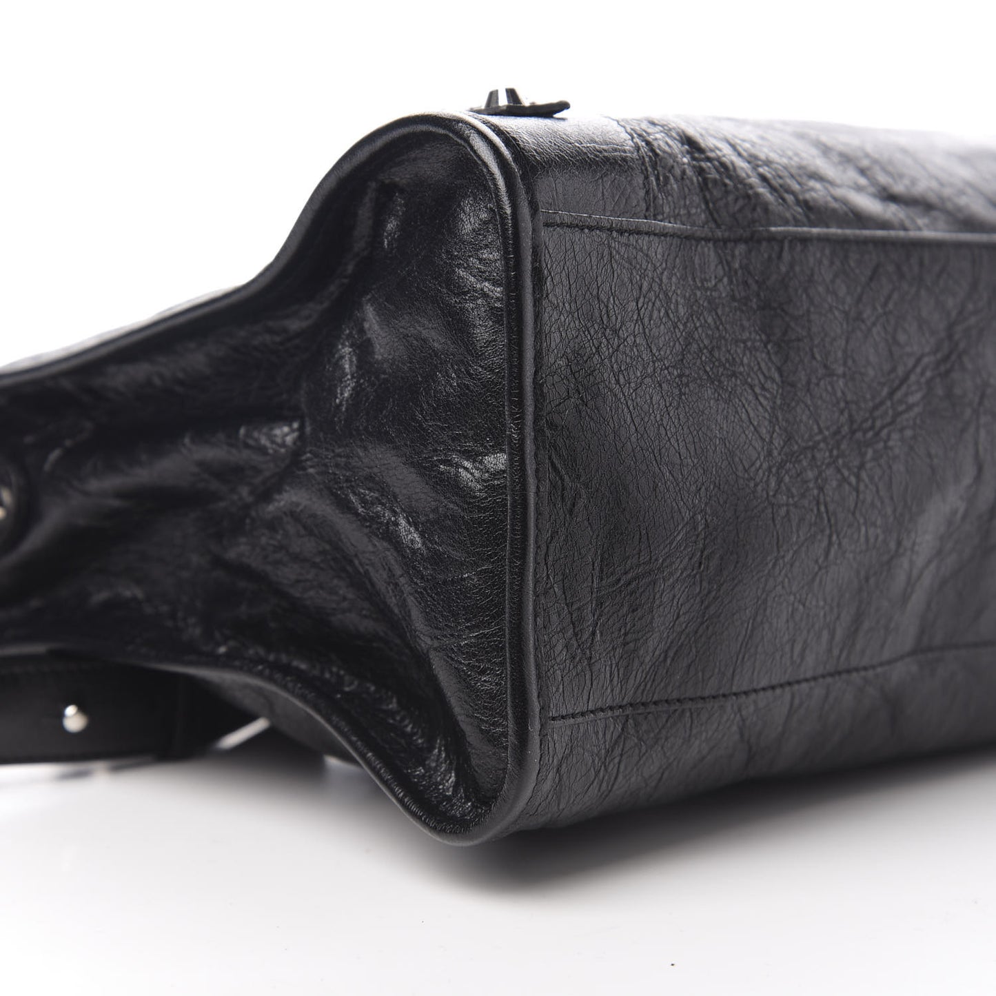 Agneau Classic Silver Hardware City Black