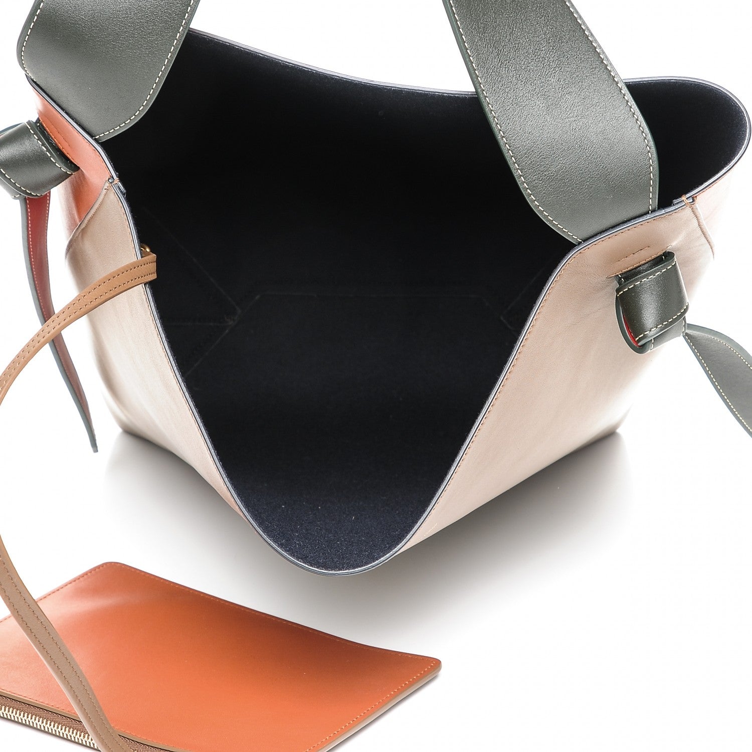 Celine Shiny Smooth Calfskin Small Twisted Cabas Camel Brick 7 of 7