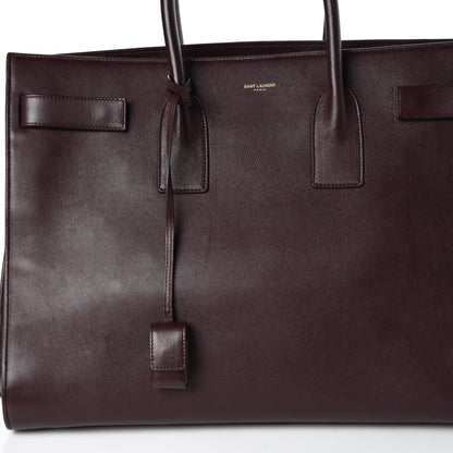 Saint Laurent Calfskin Large Sac De Jour Carryall Bordeaux 25 of 26
