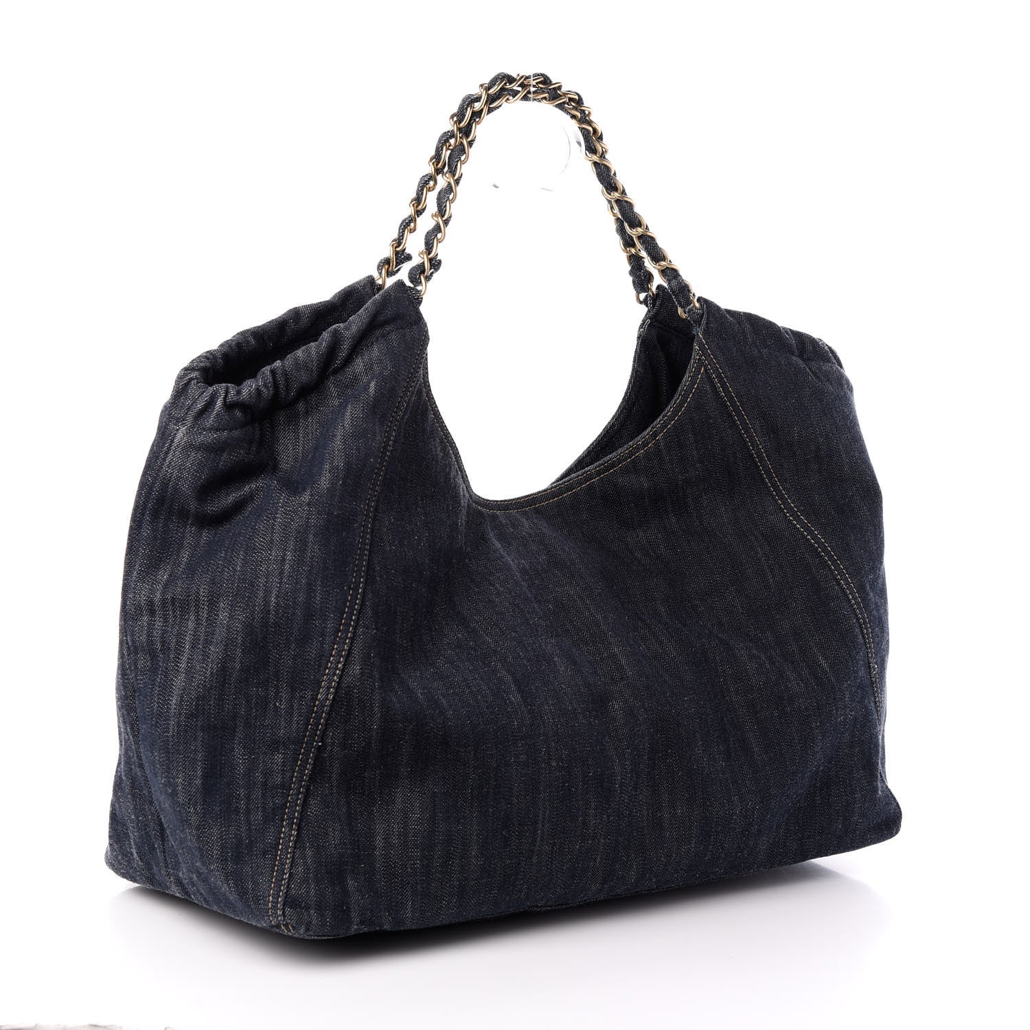 Chanel Denim XL Coco Cabas Tote Blue 4 of 11