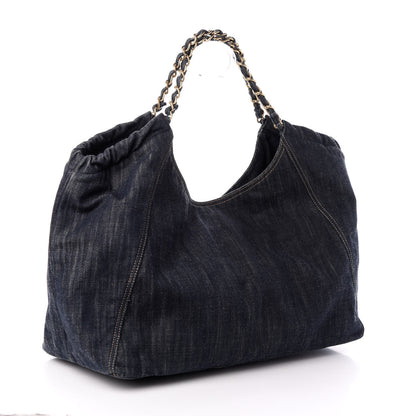 Chanel Denim XL Coco Cabas Tote Blue 4 of 11