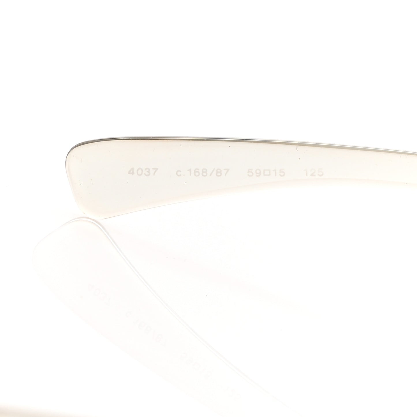 Frameless CC Logo Sunglasses 4037 Clear