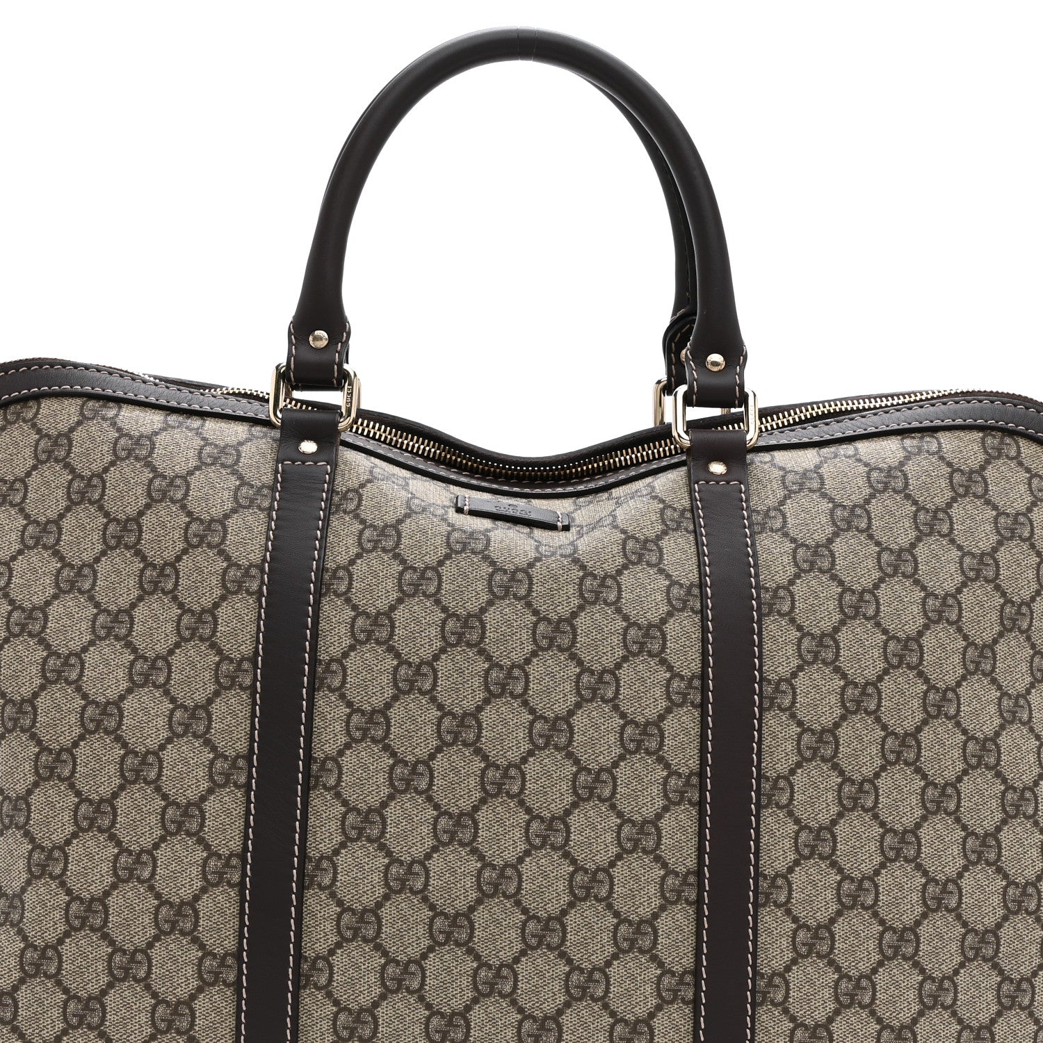 Gucci GG Plus Monogram Travel Bag Dark Brown 8 of 10