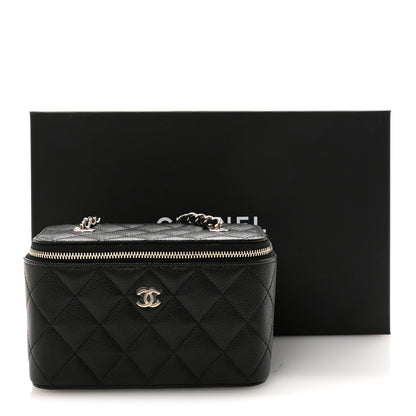 Chanel Caviar Quilted Small Vanity Case With Chain Black 11 of 11