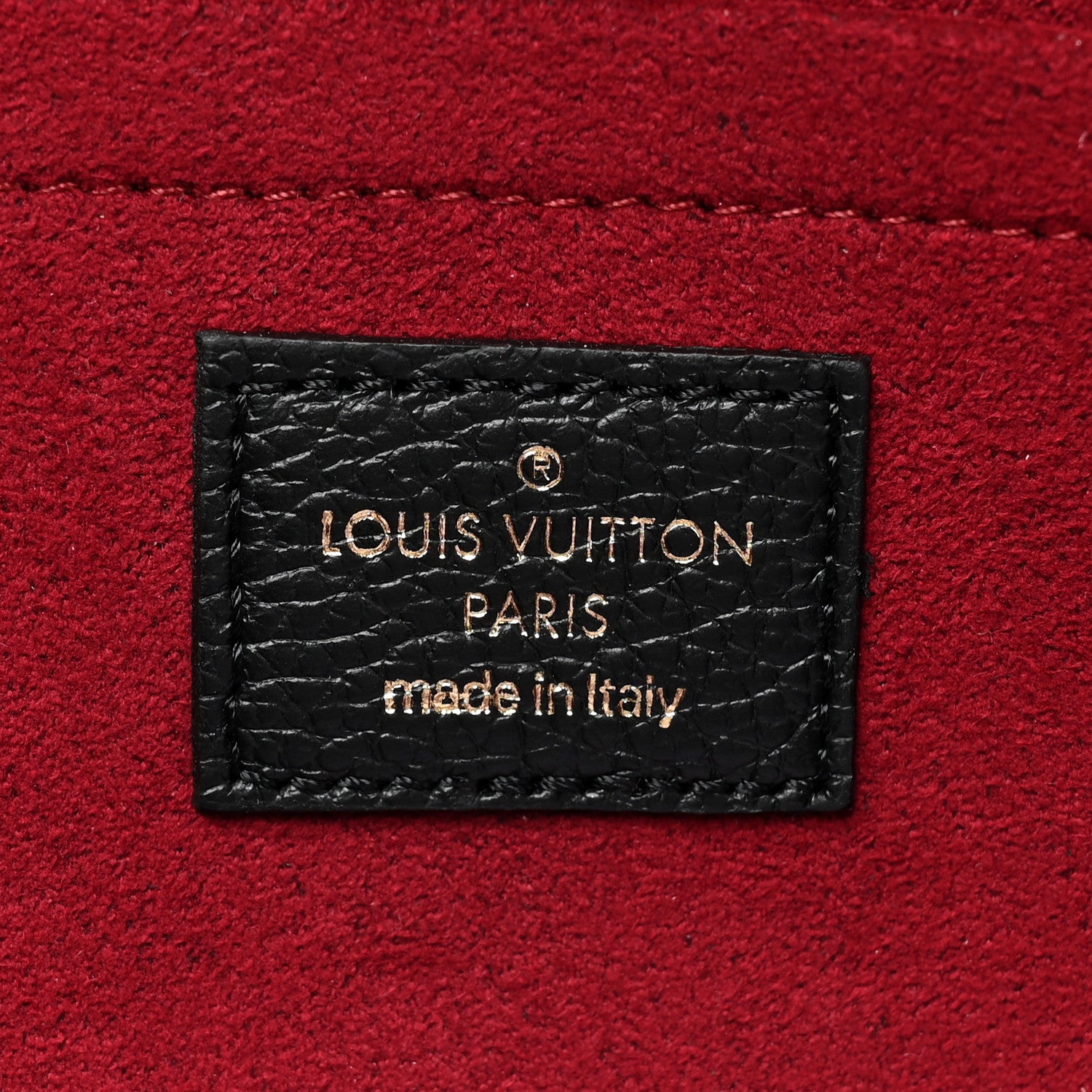 Louis Vuitton Empreinte Monogram Giant Felicie Pochette Black Beige 9 of 12