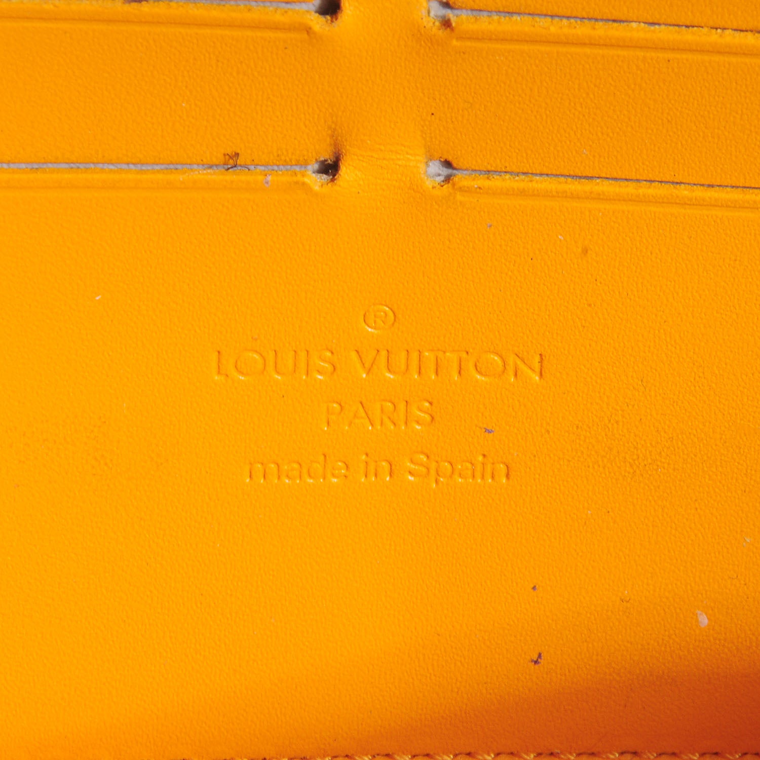 Louis Vuitton Vernis Zippy Wallet Jaune Passion 6 of 7