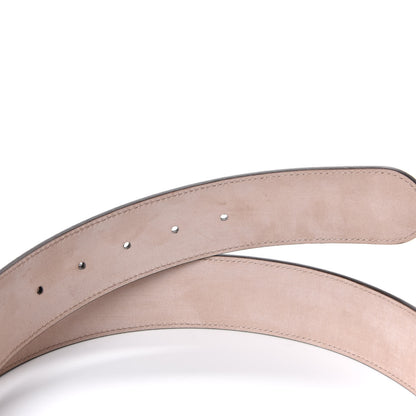 Gucci GG Supreme Monogram Selleria Calfskin Interlocking G 40mm Belt 95 38 Beige Ebony Cocoa 4 of 6