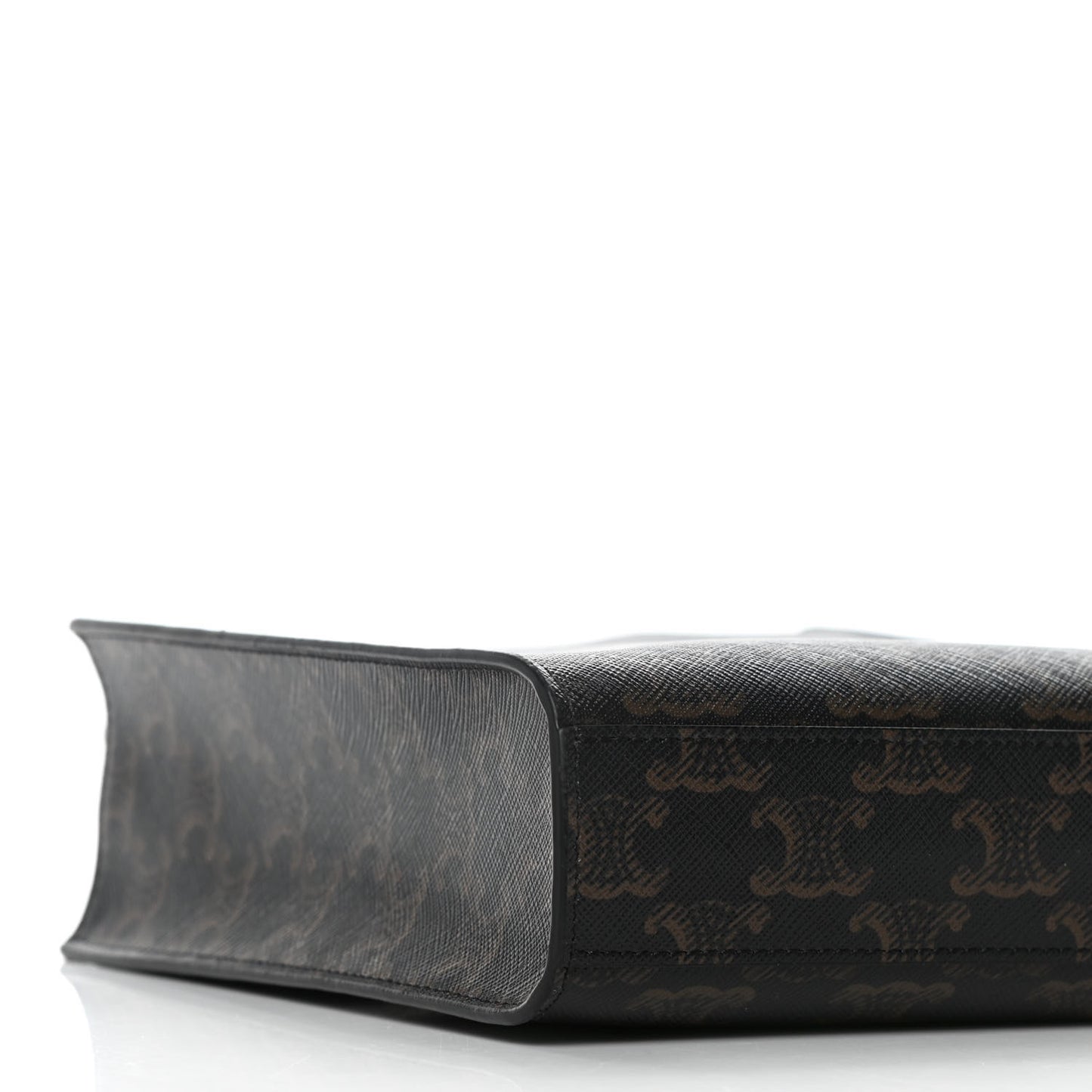 Triomphe Canvas Calfskin Mini Vertical Cabas Tan