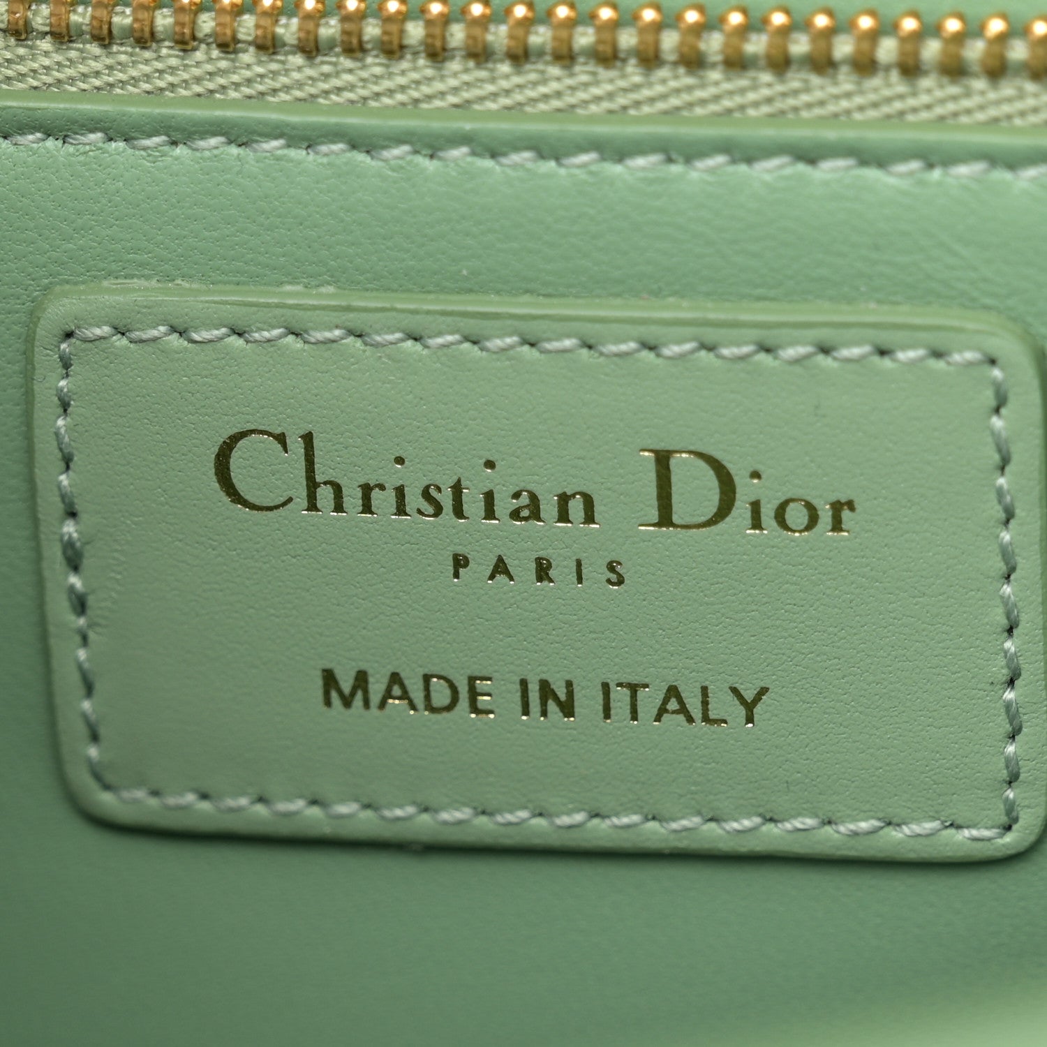 Christian Dior Smooth Calfskin 30 Montaigne Flap Bag Mint Green 6 of 11