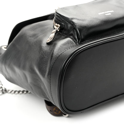 Louis Vuitton Lambskin Monogram Montsouris Vibe PM Black 8 of 9