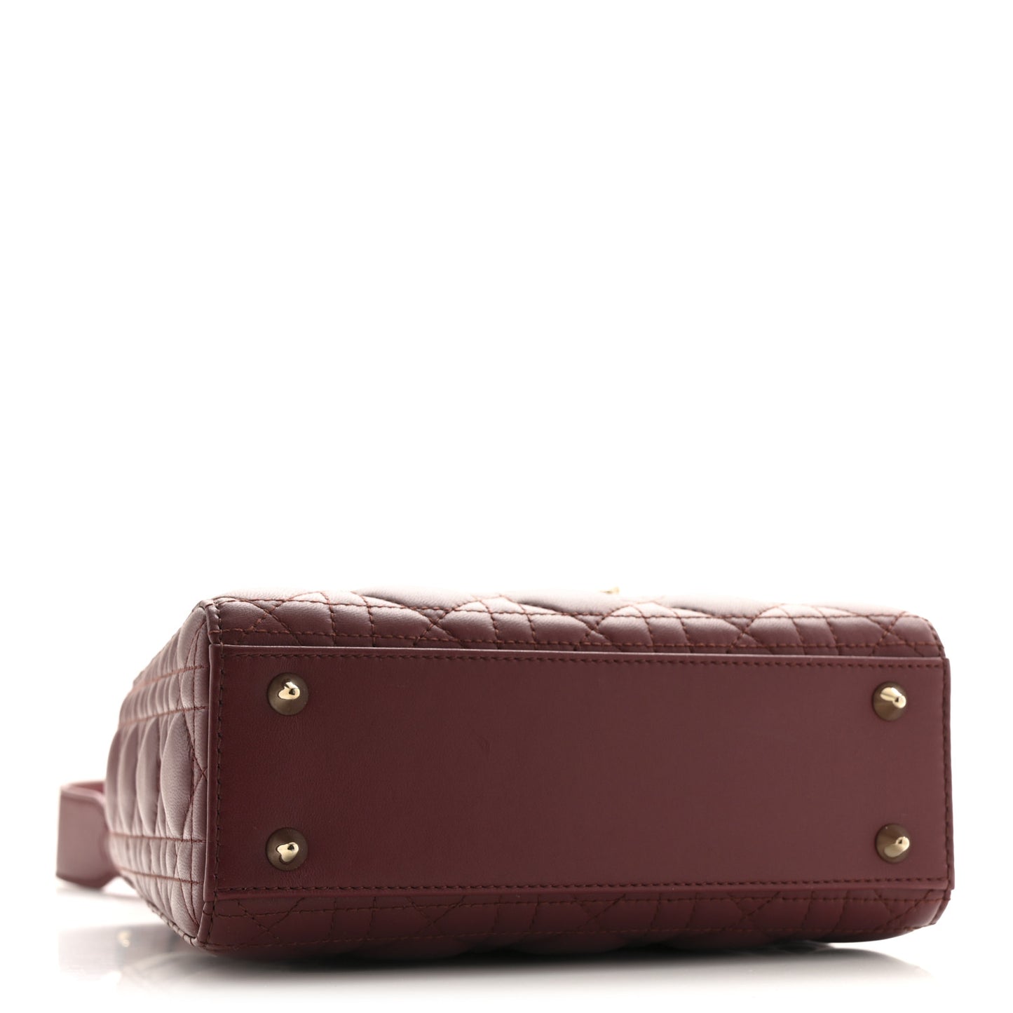 Lambskin Cannage Small My ABCDior Lady Bordeaux