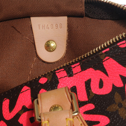 Louis Vuitton Monogram Graffiti Speedy 30 Fuchsia 8 of 8