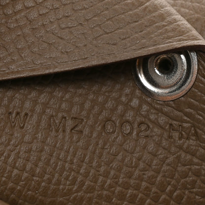 Hermes Epsom Calvi Card Case Etoupe 14 of 16