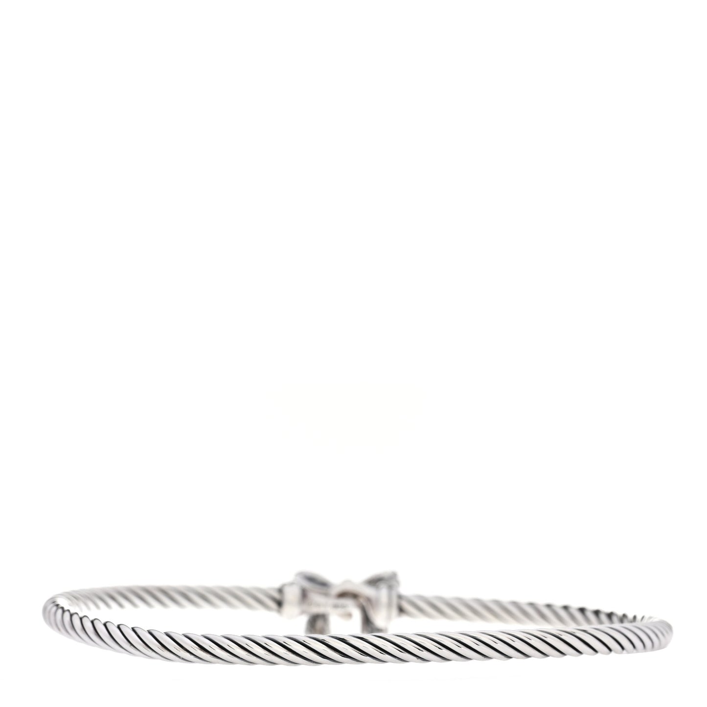Sterling Silver 18K Yellow Gold Bow Cable Collectibles Bracelet