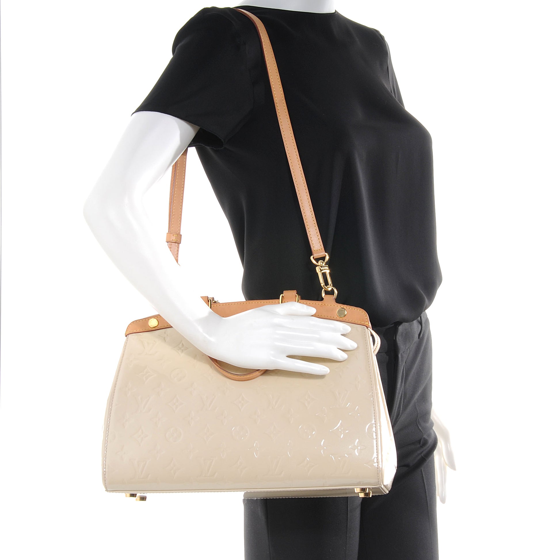 Louis Vuitton Vernis Brea MM Blanc Corail 2 of 8